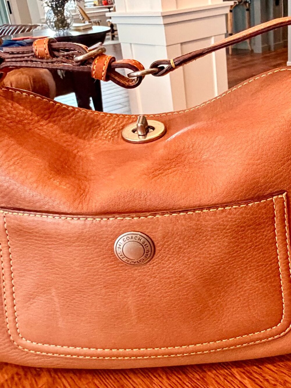 Vintage Y2K Coach Soft Milled Cowhide Leather Hobo Bag [Style NO. DO4S-9378]